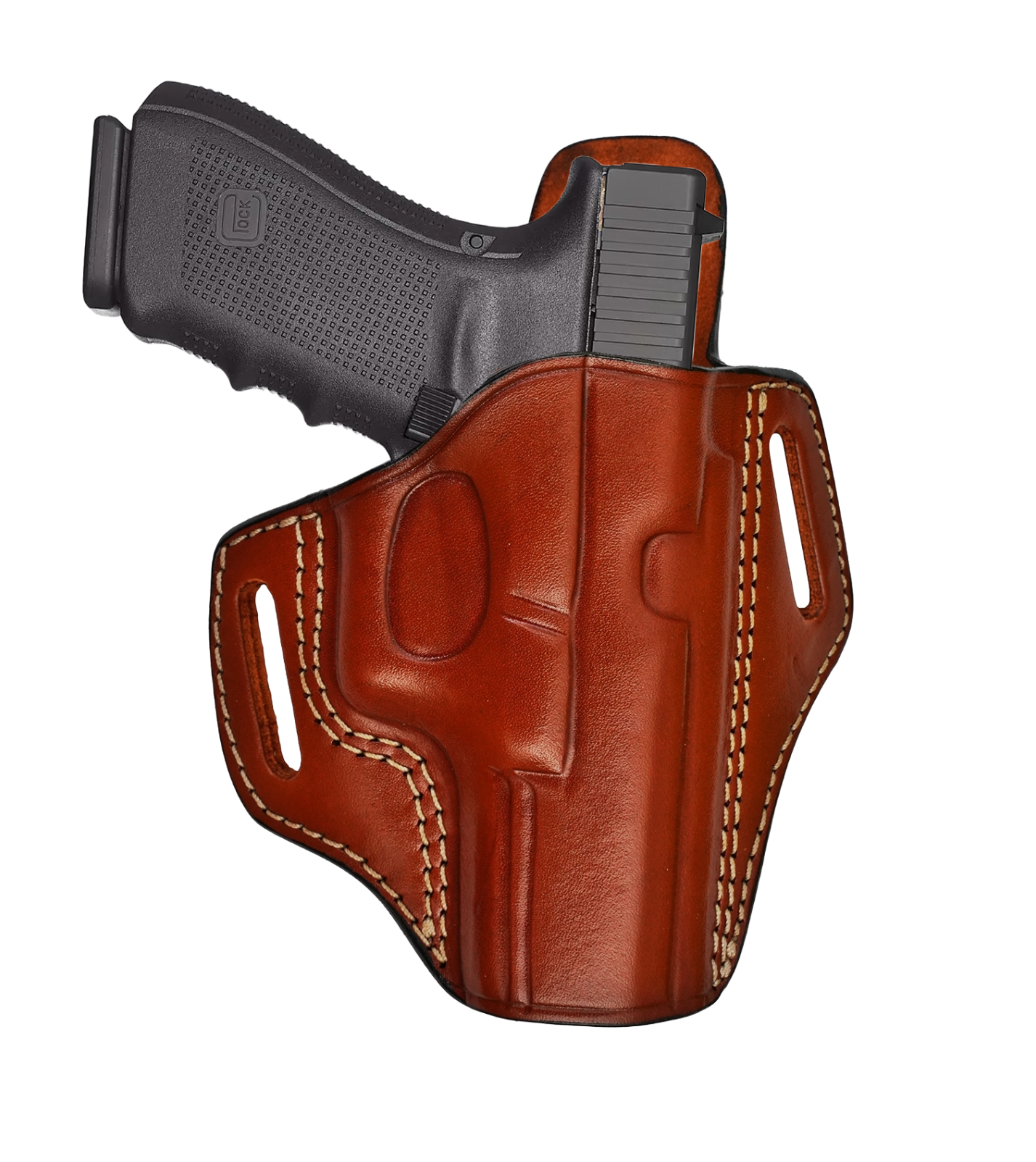Kimber Micro 9 & 1911 Leather Belt Holster - Genuine Leather Fast Draw-image