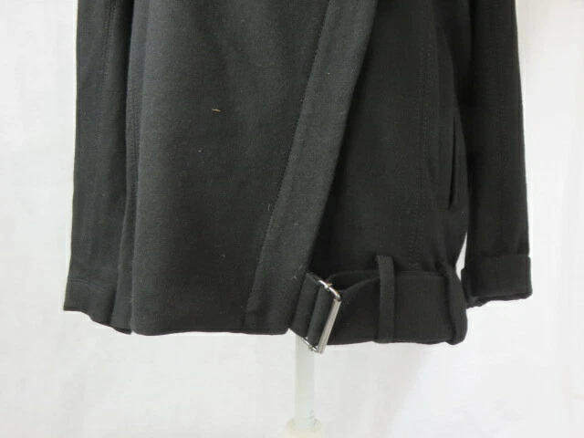 Chaqueta HELMUT LANG Negra Manga Larga Lana Cinturón Cremallera Talla L Foto 3 de 4