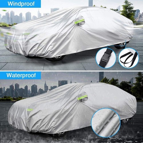 Car Cover Waterproof All Weather Outdoor Sun Protection Cover For Tesla Model S - Picture 7 of 13