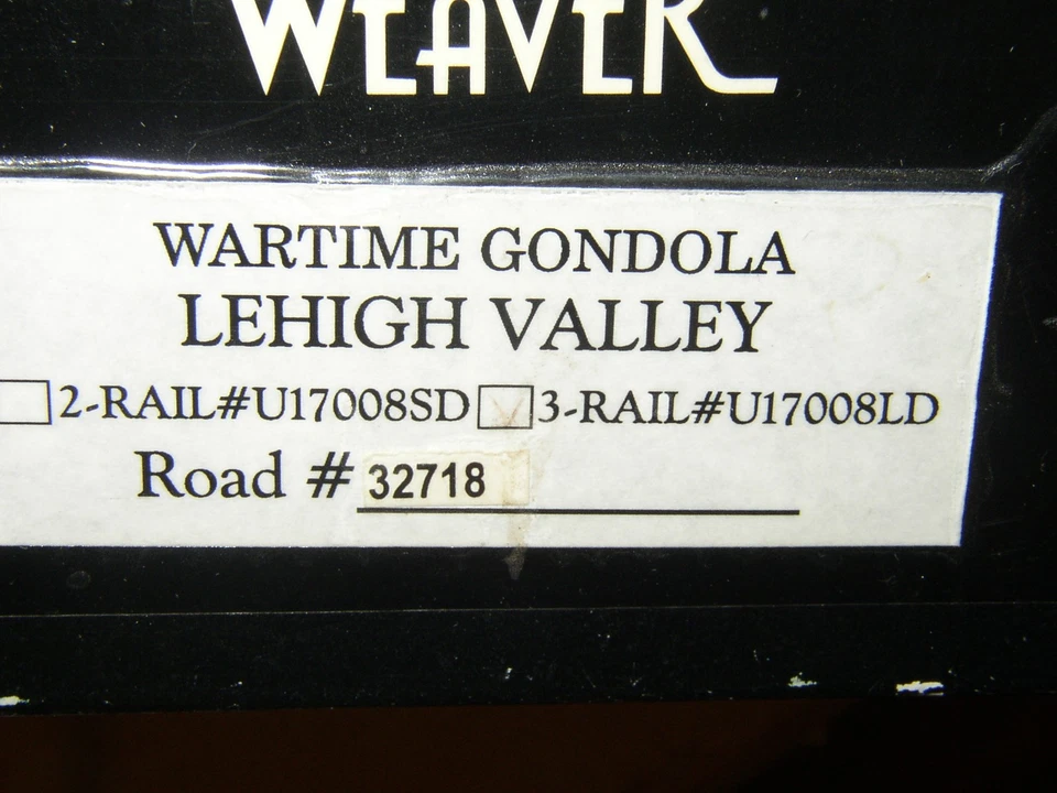 Weaver Ultra Line Wartime Gondola Lehigh Valley 32718 NEW - Image 2 of 2