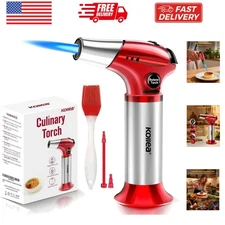 Creme Brulee Torch, Refillable Butane Torch Lighter, Kitchen Torch Food Torch...