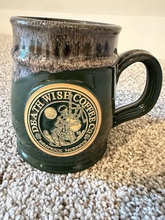 Death Wish Coffee Dropkick Murphys Deneen Pottery Mug Green 2018 #14/5000 Low #