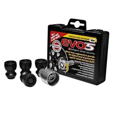 EVO MK5  M12x1.50mm Black Anti Theft Locking Wheel Nuts For Toyota Aygo 2013-
