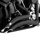 Vance & Hines Big Radius 2 2 Exhaust Black For Harley Softail Deuce FXSTD 00 07