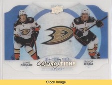2021-22 Series 1 Clear Cut Foundations Jamie Drysdale Trevor Zegras READ 02o8