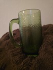 Vintage Hazel Atlas Avocado Green Pebble Stone Glass Stein.  Approx. 5.5 Inches. — photo 4