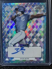 2022 Leaf Perfect Game Zion Rose Platinum Rainbow Proof Auto #1/1 Louisville