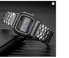 Digital LED Sports Waterproof Wristwatch Men Women Gold 2025