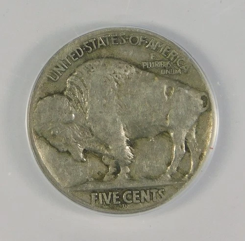 1914-D 5c BU Indian Head Buffalo Nickel Coin VG10