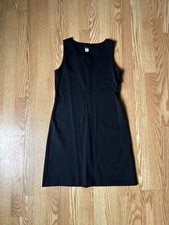 J.CREW Women's Black Sleeveless Sheath Dress, Size 6