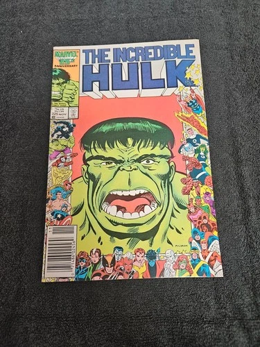 1986 MARVEL COMICS INCREDIBLE HULK #325 NEWSSTAND VF/VF+ VINTAGE 1ST RICK JONES