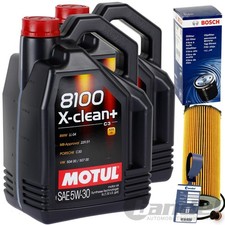 BOSCH ÖLFILTER + MOTUL 5W30 ÖL passend für VW TOUAREG PORSCHE CAYENNE AUDI Q7