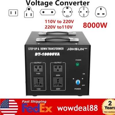 10000W Voltage Converter Transformer Step Up Down 110V to 220V,220V to110V Power