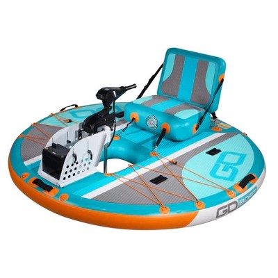 GoBoat Freedom Inflatable Micro Boat w/ Electric Motor Portable Fishing Boat
