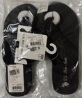 U.S. Polo Assn. Women's Black Flip Flop Sandals Logo Slip On size 7 — photo 1