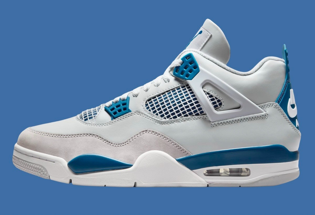Nike Air Jordan 4 Retro Shoe Military Industrial Blue FV5029-141