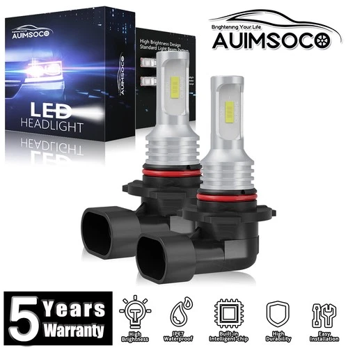 Pair HB3 9005 LED Headlight Kit High Beam Bulbs 360000LM Cool White 6500K 100W