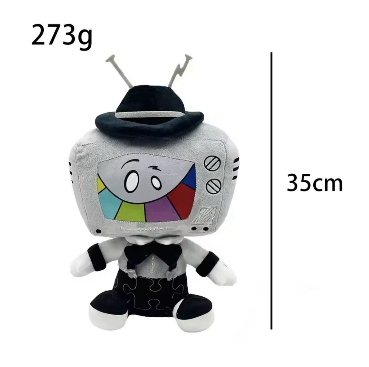 35Cm SMG4 Mr. Puzzles Plush Toys Cute Soft Stuffed Cushion Cartoon