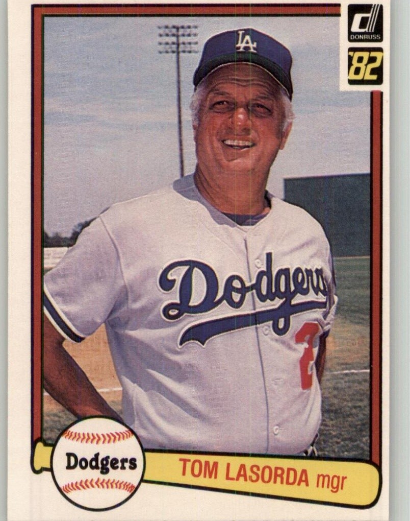 1982 Donruss Tom Lasorda #110 Los Angeles Dodgers