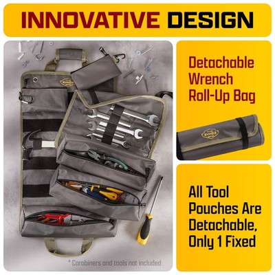 The Ryker PRO Official Roll Up Tool Bag Organizer Gifts for Dad