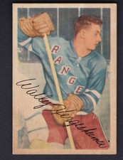 1953-54 Parkhurst WALLY HERGESHEIMER NY Rangers #67 EX