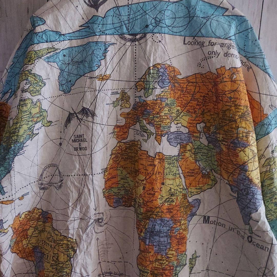 SAINT MICHAEL Dr. Woo World Map Pattern Paper Jac… - image 5