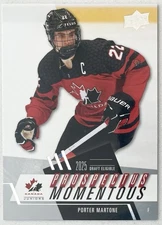 Porter Martone 2024 Upper Deck Team Canada Juniors Prospectus Momentous #PM-31