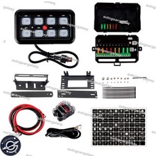 8 Gang Switch Panel On-off Led Car Switch Panel Circuit Control Universal 1224v