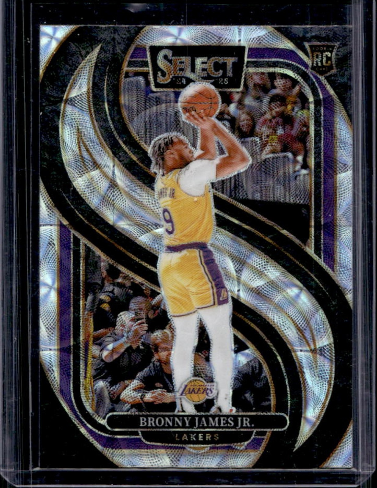 2024-25 Panini Select Bronny James Jr. Premier RC Scope Prizm Rookie #179 Lakers