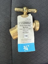 NEW Everbilt 3/4" Brass Hose Bibb MIP x MHT 190 102-304EB
