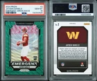 2024 Panini Prizm Emergent Green Wave JAYDEN DANIELS (RC) Rookie #2 PSA 10