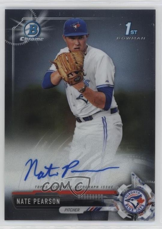 2017 Bowman Draft Chrome Draft Pick Auto Nate Pearson #CDA-NPE Auto 0nr3