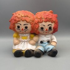 Vintage Raggedy Ann  Andy Table Lamp Night Light 4  X 5  Electric. Nan San Ind