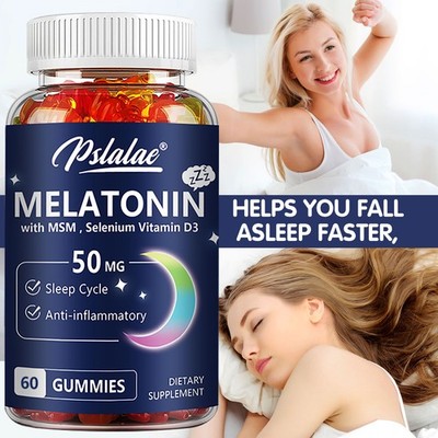 Melatonin 50mg - Sleep Aid, Regulate Sleep Cycle, Promote Relaxation - Zinc, MSM