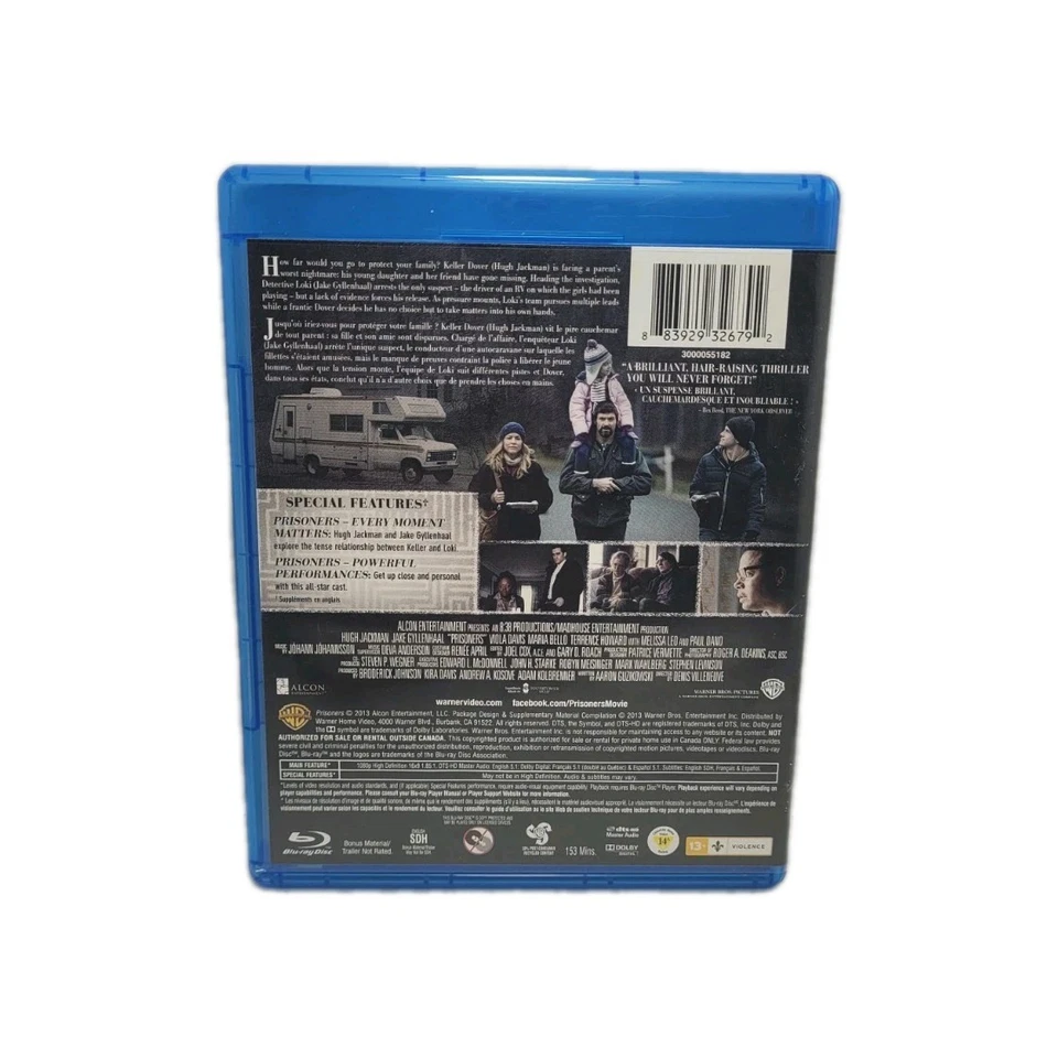 PRISONERS Hugh Jackman, Jake Gyllenhall 2013 Blu-ray+DVD ~ Denis Villeneuve - Image 2 of 4