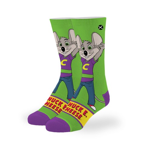 Chuck E. Cheese Cheer Big Kids Crew Socks - 第 1/4 張圖片
