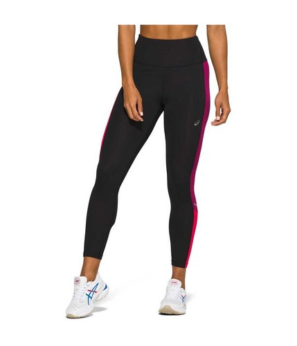 ASICS Womens Tokyo High Waist Stretch Compression Athletic Pants, Black, Small