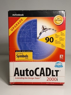 Vintage Autodesk AutoCAD LT Big Box Lot: 2000i Upgrade, LT 97, Release 2, Win3.1