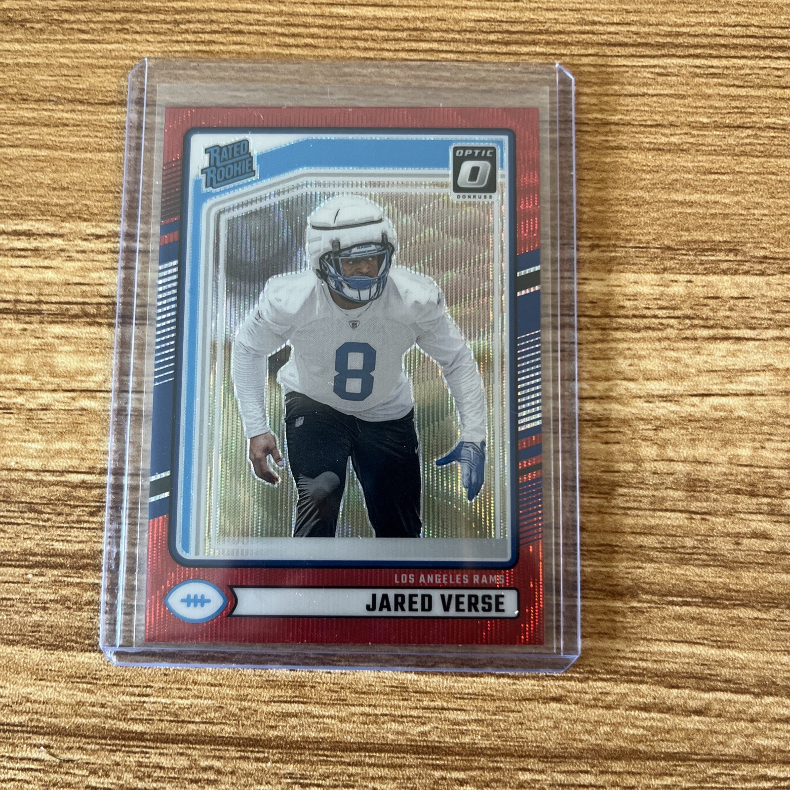 2024 Panini Donruss - Rated Rookie Jared Verse #341 Optic Preview Red Wave Prizm