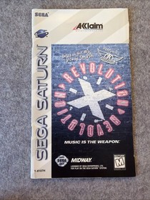 Revolution X (Sega Saturn, 1997) Disc & Manual Only T&W