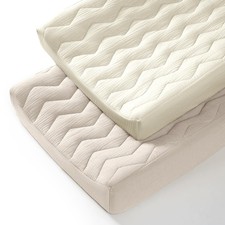 Muslin Changing Pad Cover: Baby Cotton Quilted Changing Table Cover - Soft Ch...
