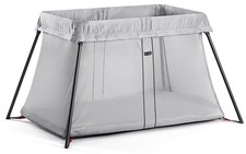 Silver Portable Travel Crib Light