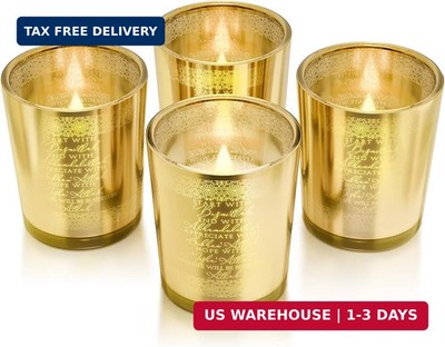 Teenyyou 4 Pcs Islamic Decorations Votive Candle Holders Bulk Eid Al Adha Gifts
