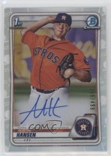 2020 Bowman Chrome Prospect Refractor 399/499 Austin Hansen #CPA-AH Auto 1c7