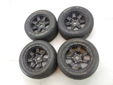 READ: Air-Filled?? 4x Duratrax Bandito X 1/5 Monster Truck Tires 24mm Hex Wheels