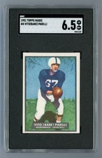 1951 Topps Magic #4 Babe Parilli SGC 6.5 EX/NM+ #5441122  **UNRUBBED**