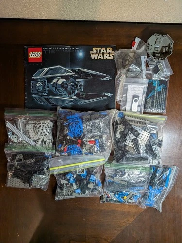 LEGO Star Wars 7181 UCS TIE Interceptor Complete Set and Light Gray Color Parts