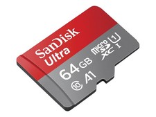 SanDisk Ultra 64GB MicroSDXC Class 10 UHS-I Class 1 U1 A SDSQUAB-064G-GN6FA