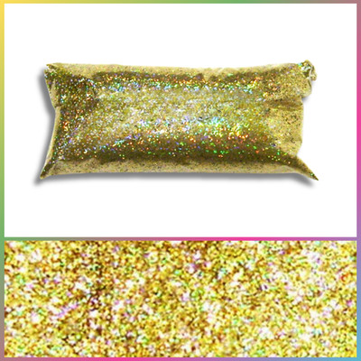 Gold Jewels  Rainbow Holographic Glitter, Very Fine .008'' Solvent Resistant