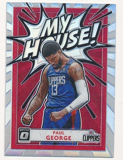 PAUL GEORGE 2020-21 DONRUSS OPTIC MY HOUSE SILVER PRIZM #11 CLIPPERS MINT